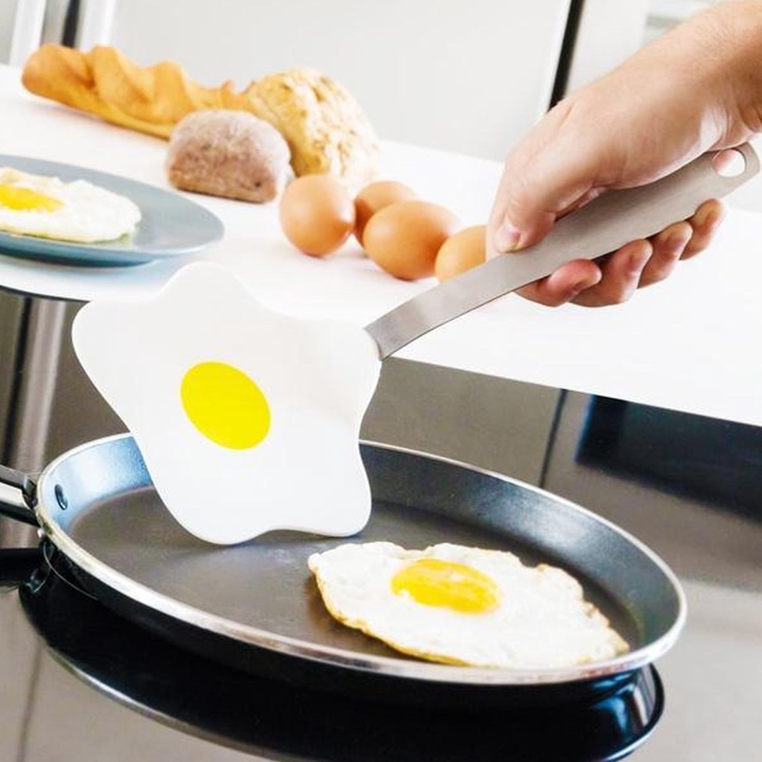2338 Egg Shape Nylon Turner Non Stick Frying Shovel Fried Fish Omelet Spatula Pancake Pizza Pinball Cooking Tools Kitchen Utensils DeoDap 2338 Egg Shape Nylon Turner Non Stick Frying Shovel Fried Fish Omelet Spatula Pancake Pizza Pinball Cooking Tools Kitchen Utensils DeoDap